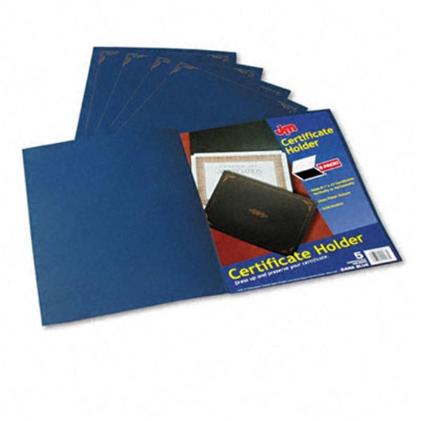 Solid Storage Supplies Certificate Holder- 12-1/2 x 9-3/4- Dark Blue, 5PK SO195417